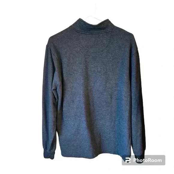 Copper+Oak Sweatshirt Navy Heather Mock Neck Men's Pullover Size Medium - Picture 2 of 7